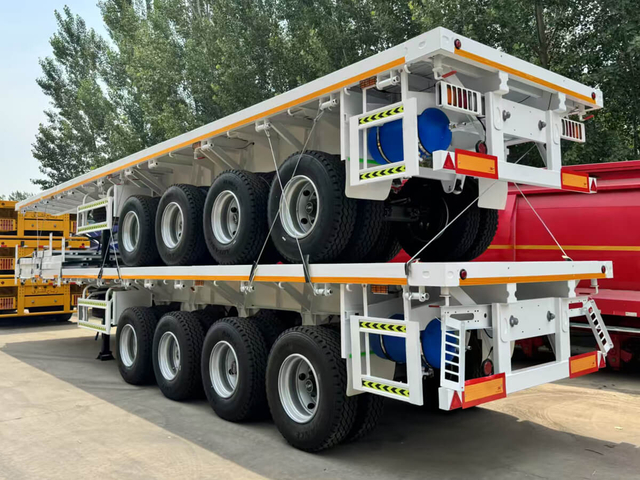 Trela ​​4 za Axles Flatbed Inauzwa